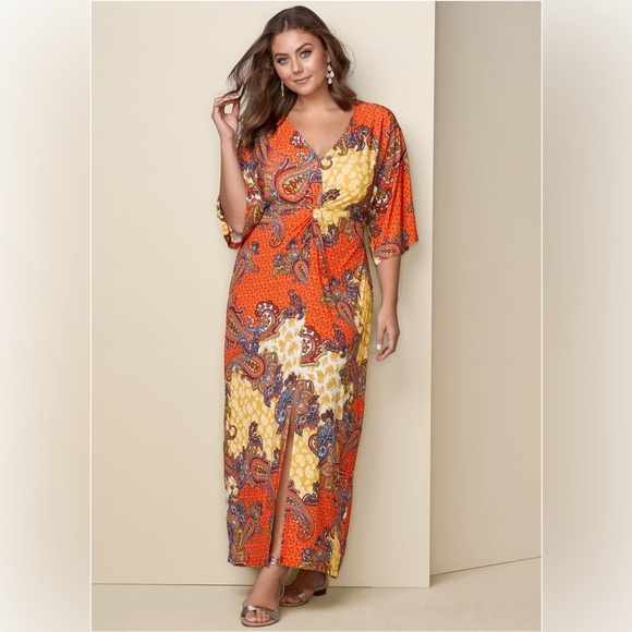 Venus Women Twist Front Maxi Dress Size XL - Picture 1 of 11